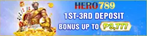 1st 3rd deposit bonus