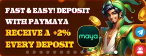 2% DEPOSIT BONUS MAYA