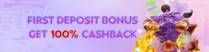 100% cashback bonus