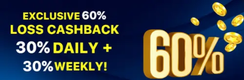 exclusive cashback 60%
